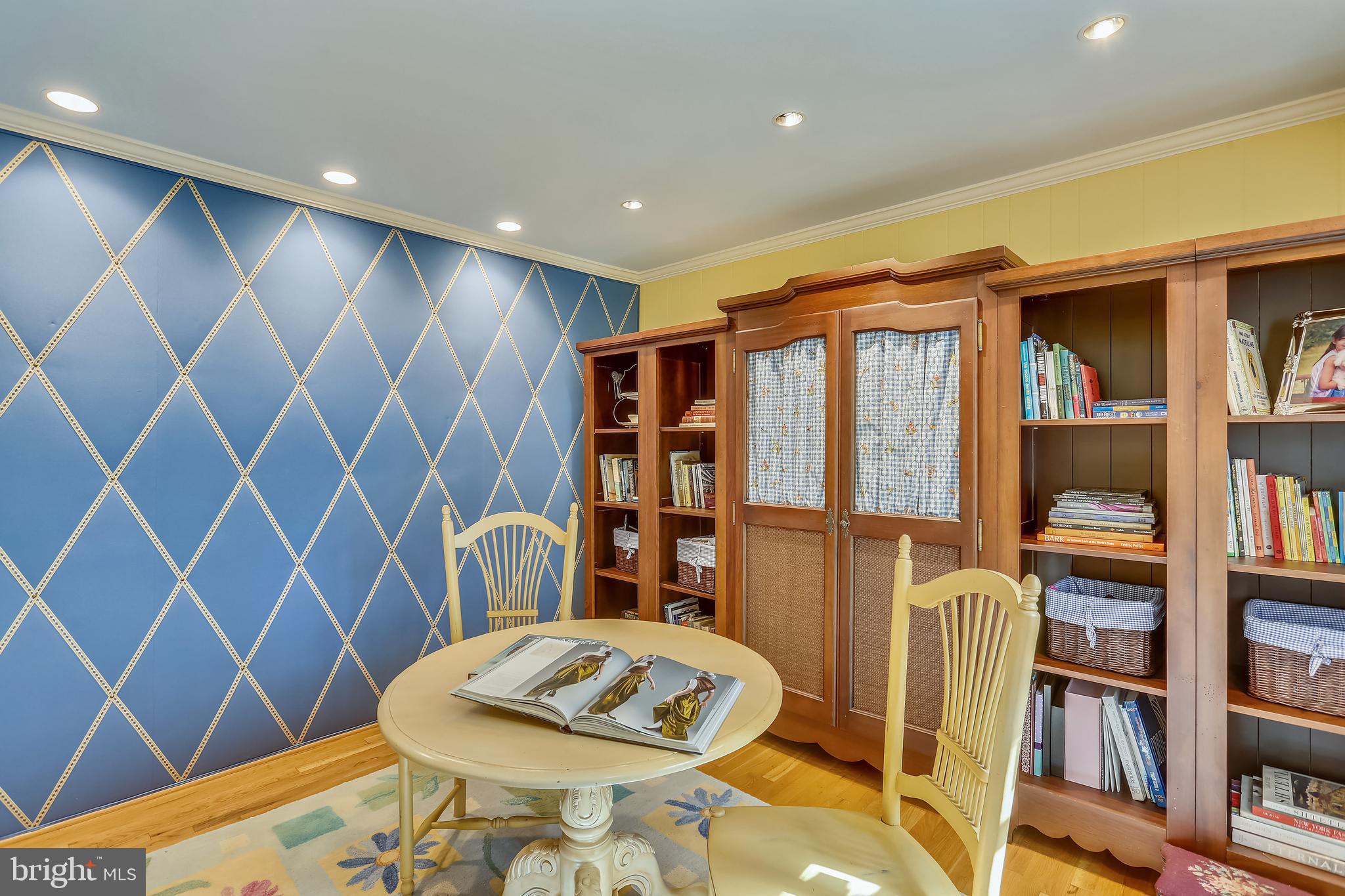 9225 Cranford Drive Potomac, MD 20854 - Photo 15 of 49 Upholstered bulletin board in the Library