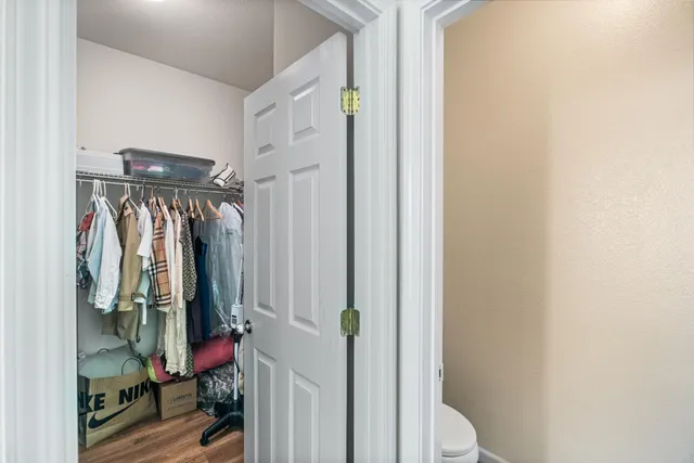 a view of walk in closet