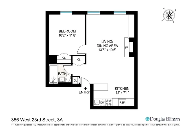 $830,000 | 356 West 23rd Street, Unit 3A | Chelsea