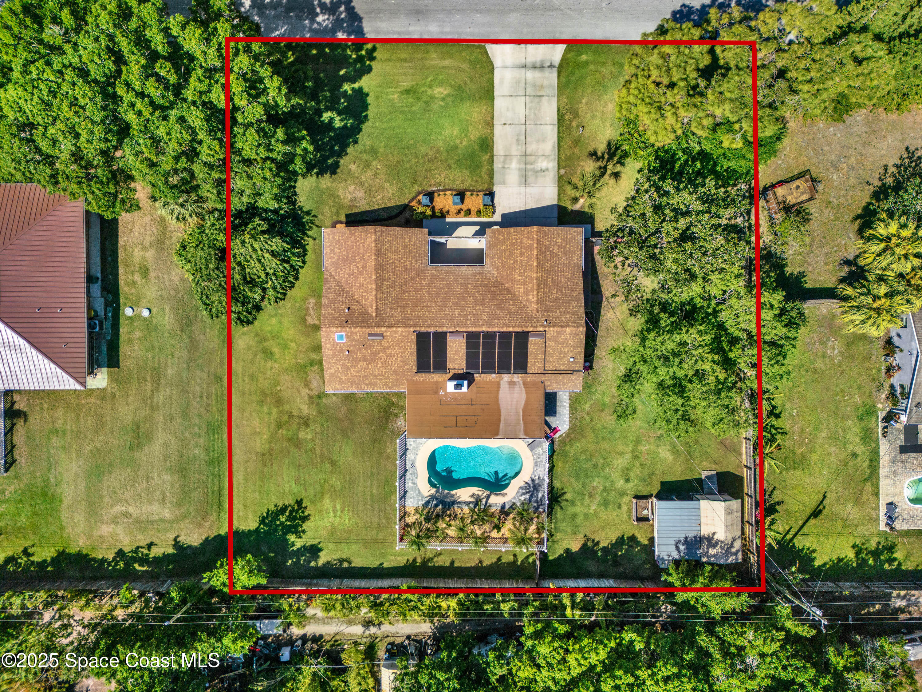 930 Miller Lane Melbourne, FL 32934 - Photo 36 of 40 an aerial view of a house