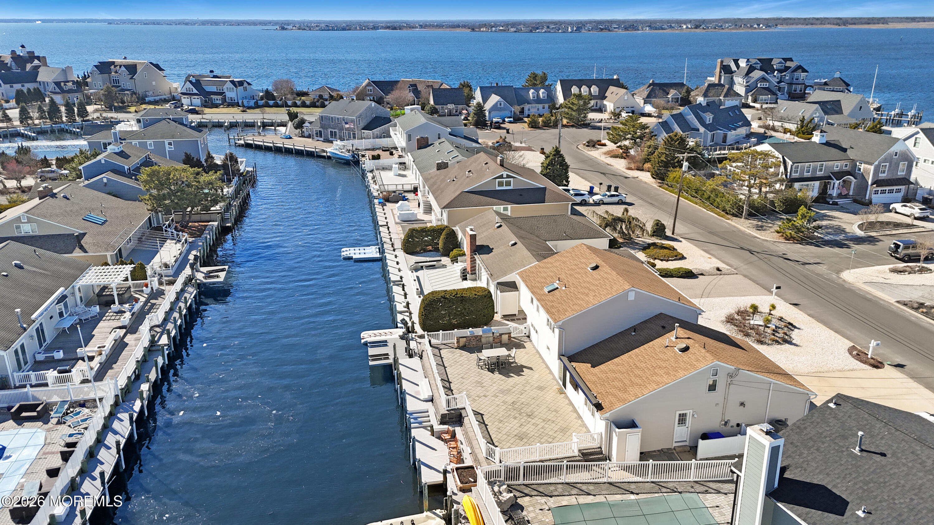 327 Tide Pond Road Mantoloking, NJ 08738 - Photo 41 of 45 an aerial view of a house with wooden roof