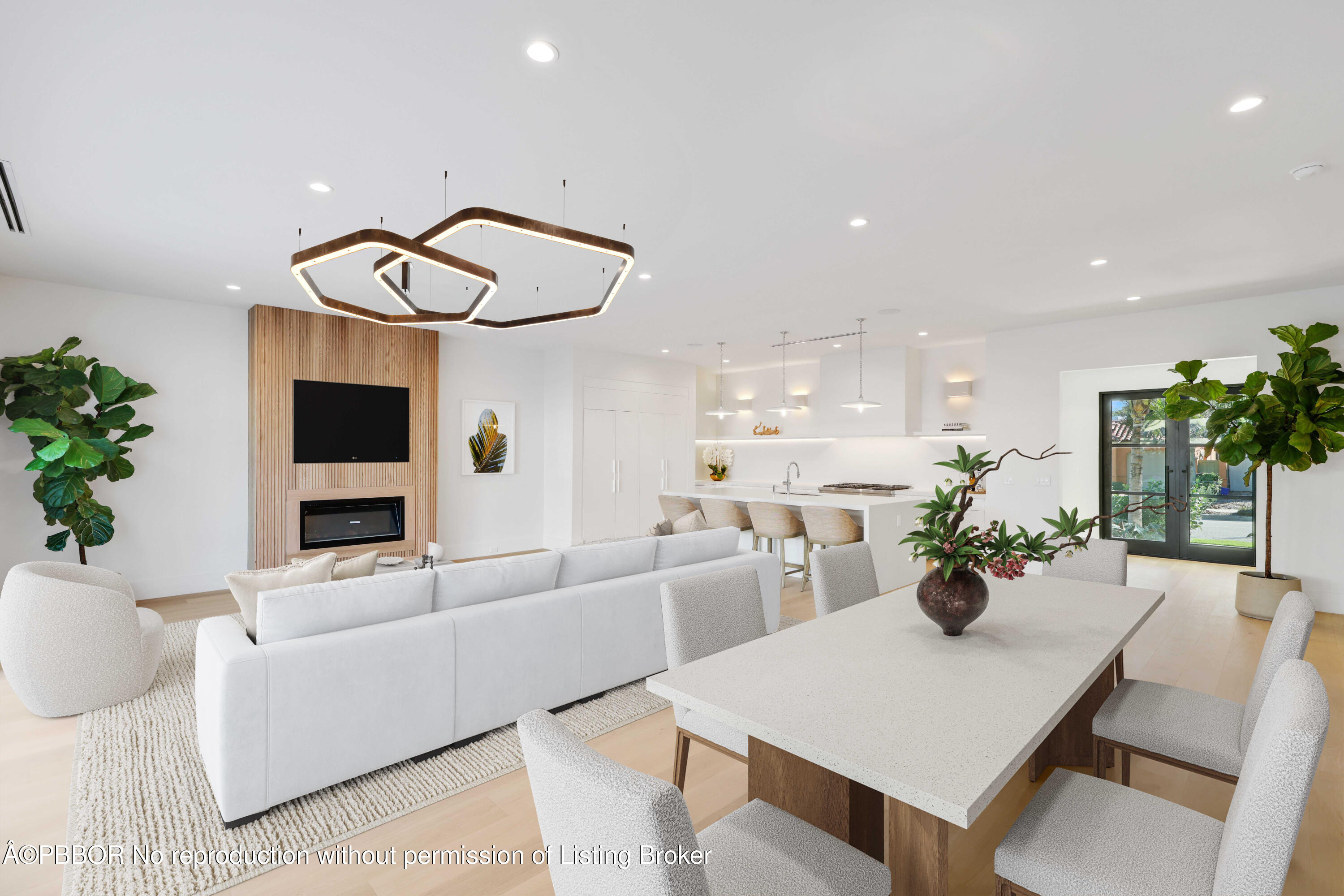 191 Alpine Road West Palm Beach, FL 33405 - Photo 6 of 32 Dining Living Room Virtually Staged