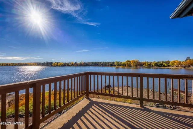 a view of city from a balcony