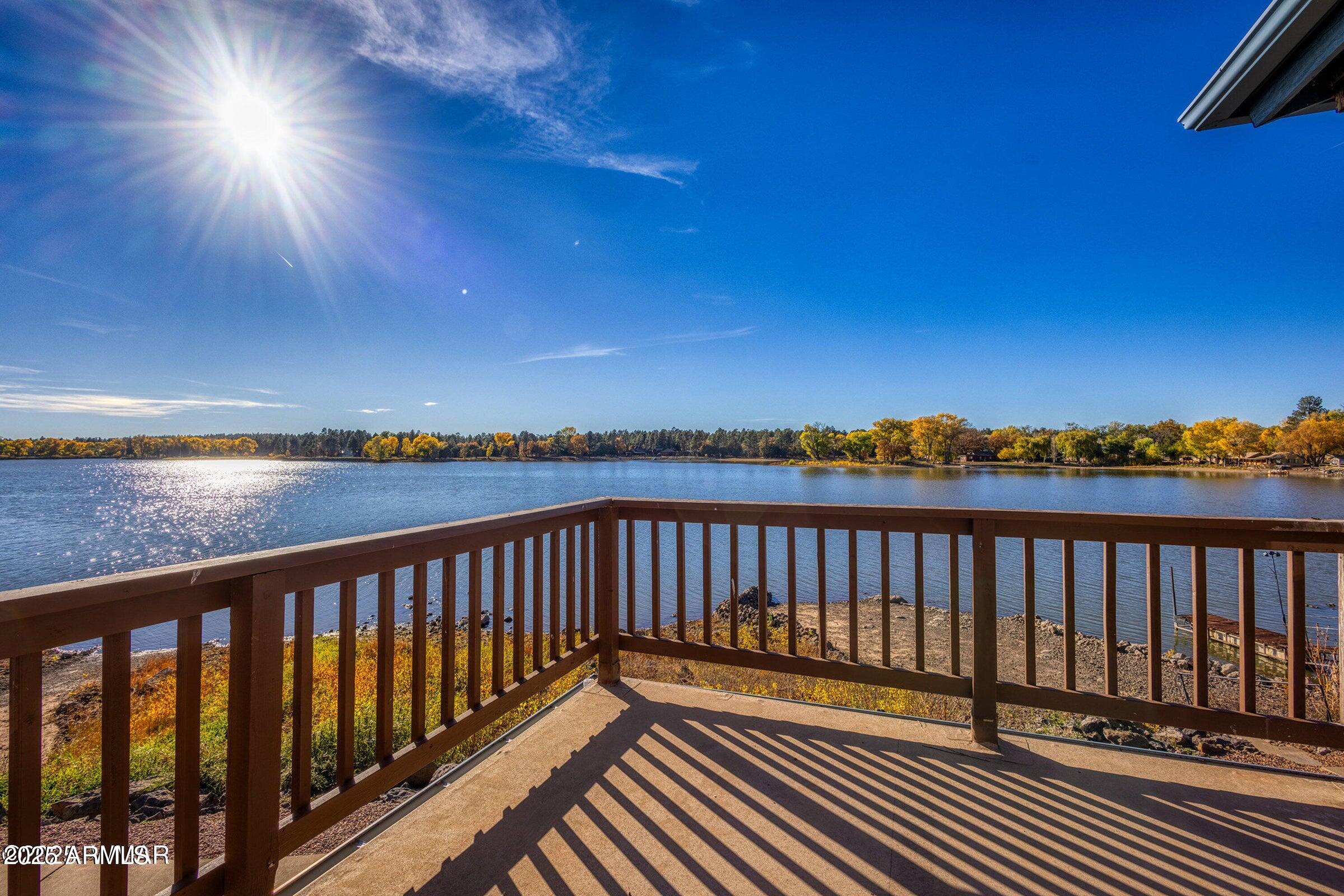 a view of city from a balcony