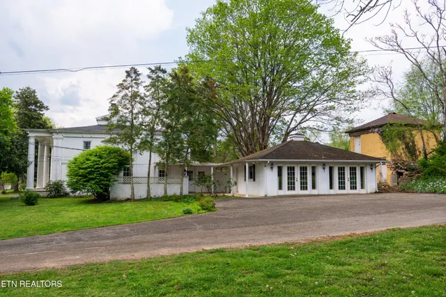 a house view with a backyard space