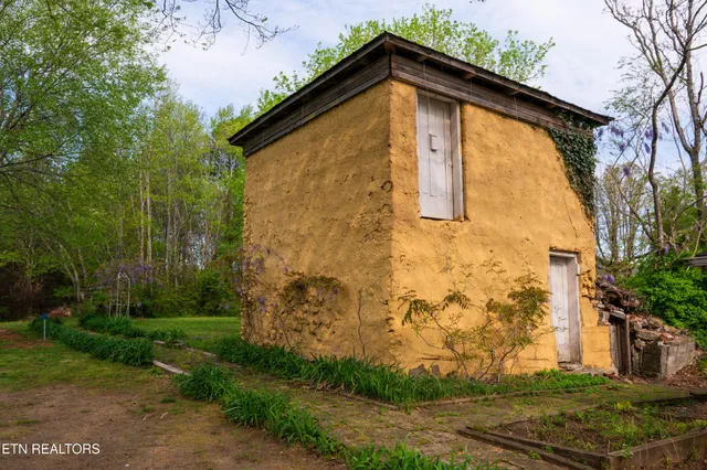 a view of house with a yard