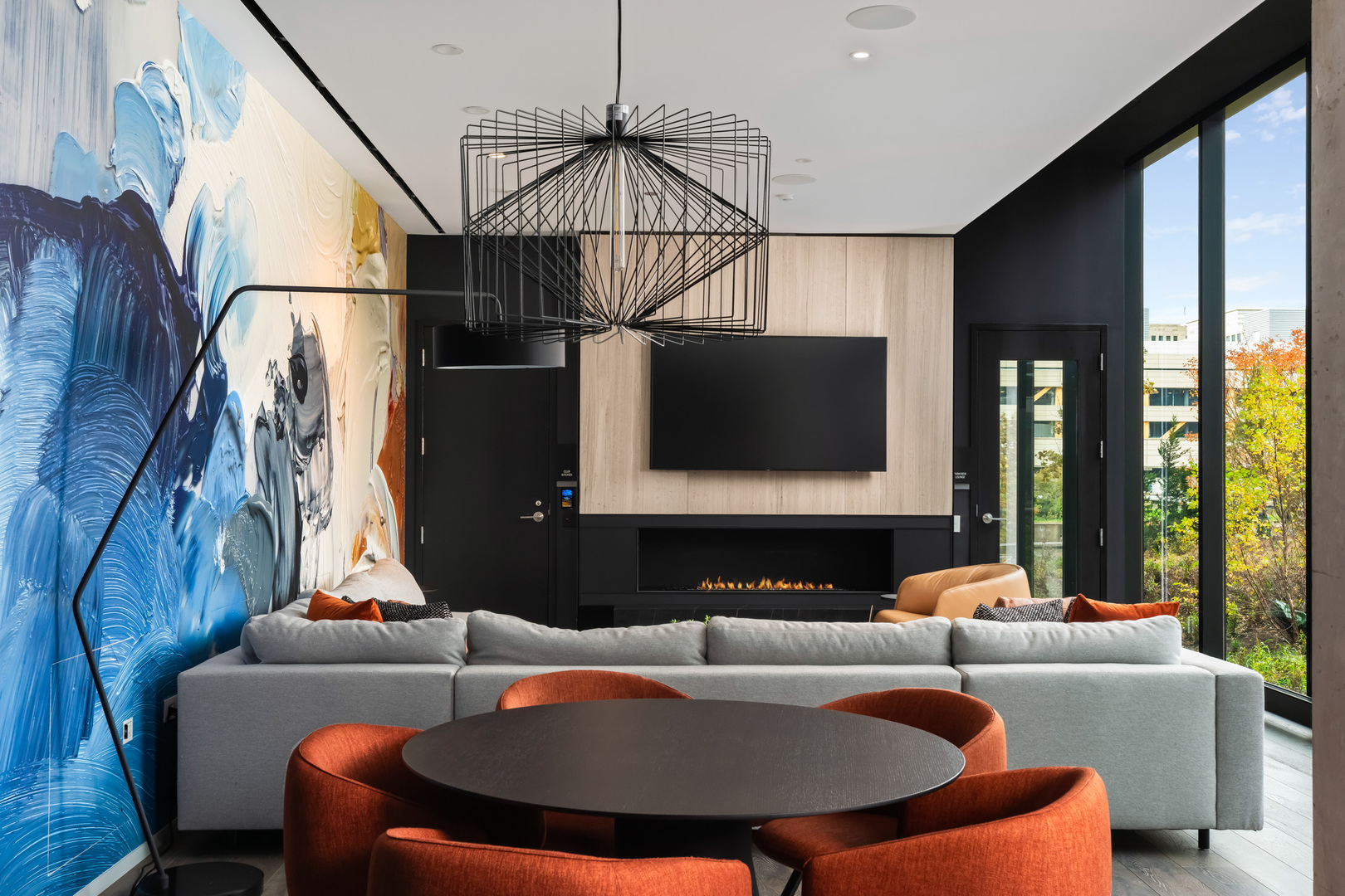 234 West Polk Street, Unit 3411 Chicago, IL 60607 - Photo 12 of 37 a living room with furniture and a flat screen tv