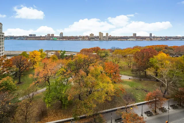 a living room with furniture rug and lamp