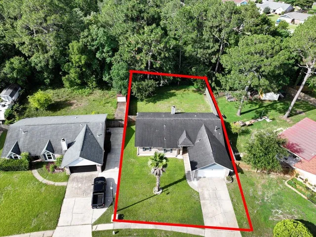 a sign board with a play ground