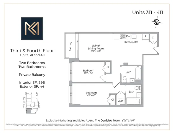 $950,000 | 428 East 9th Street, Unit 411 | Kensington