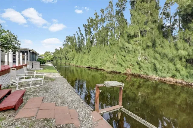 a view of lake from a tree