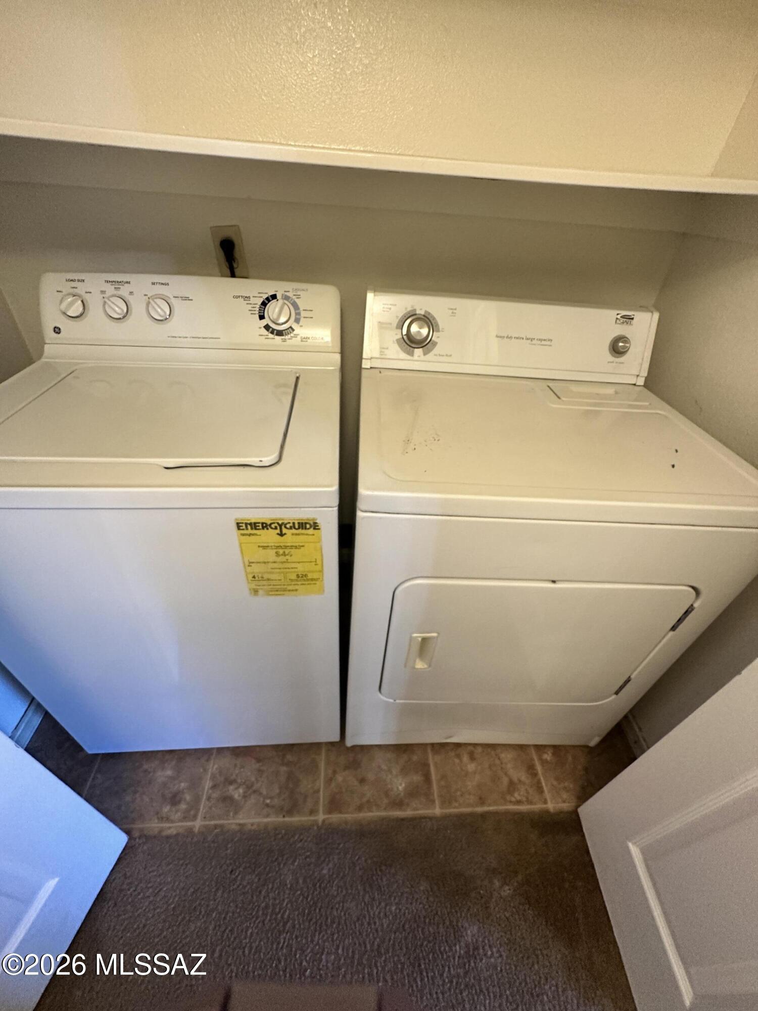 1200 East River Road, Unit F64 Tucson, AZ 85718 - Photo 18 of 23 Laundry Closet w/ Washer & Dryer