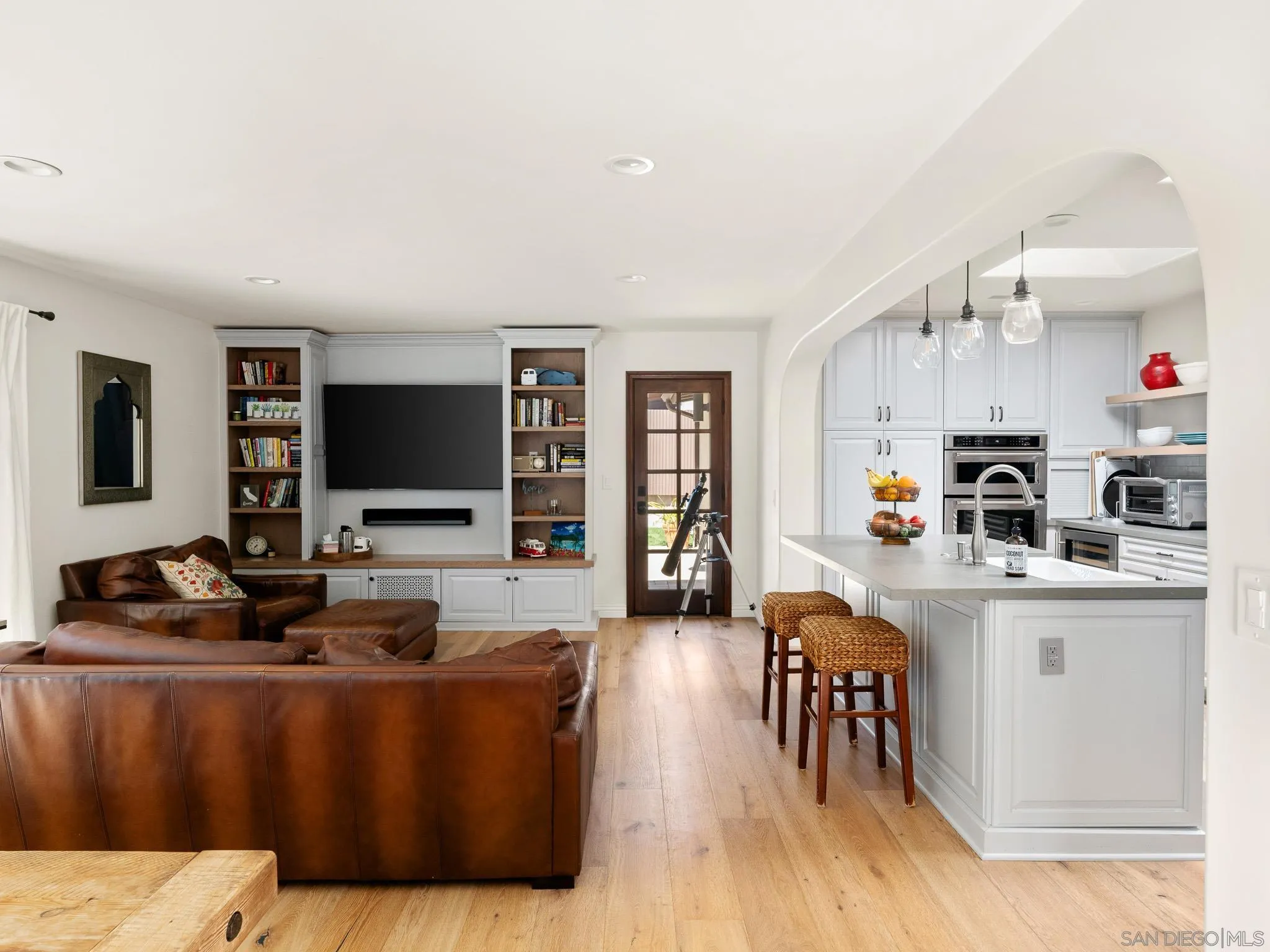 331 Glencrest Drive Solana Beach, CA 92075 - Photo 9 of 43 a living room with furniture and a flat screen tv