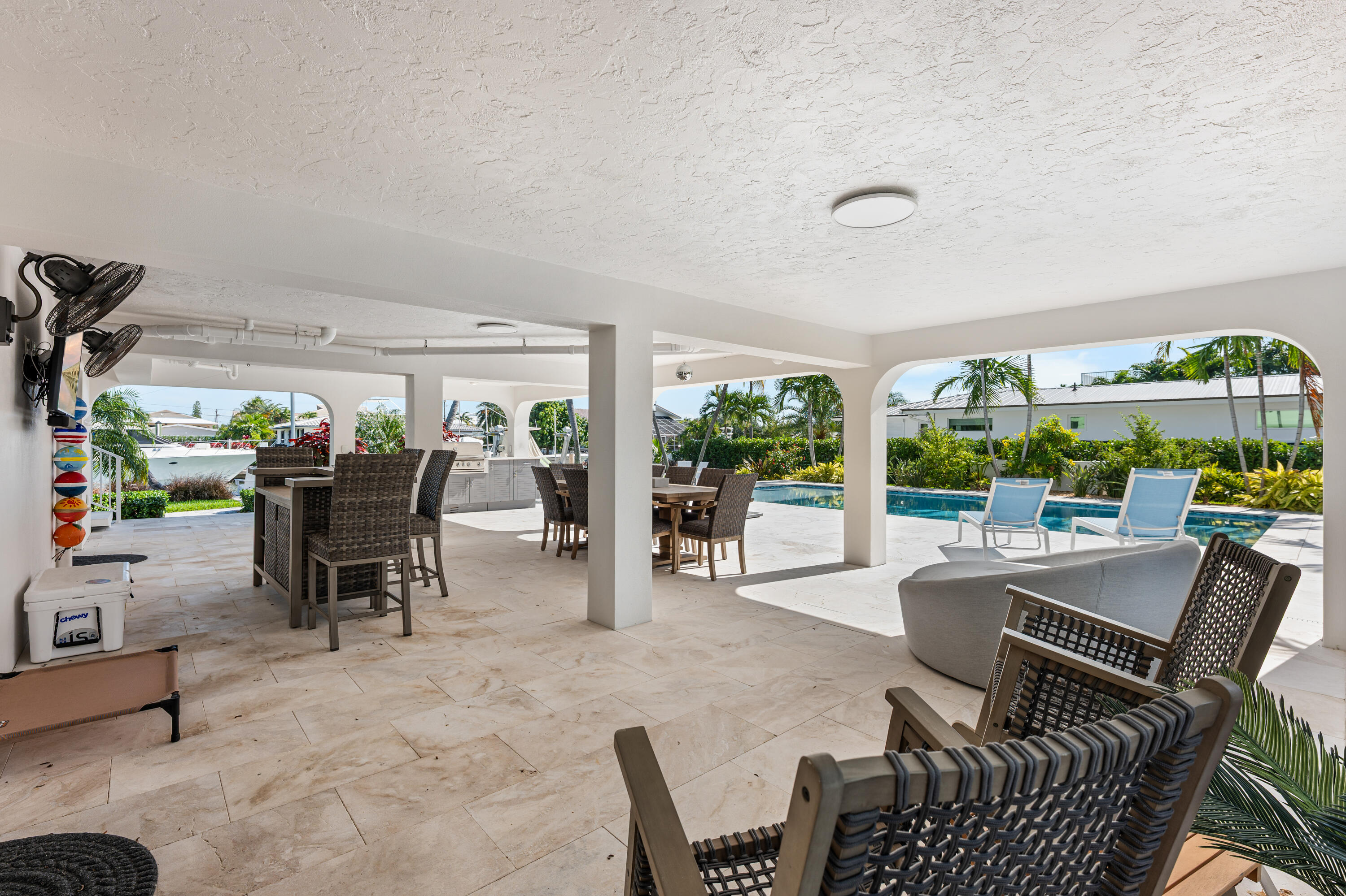 360 12th Street Key Colony Beach, FL 33051 - Photo 46 of 60 a work room with furniture and a large window