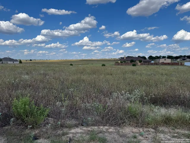 a view of a lake with green space