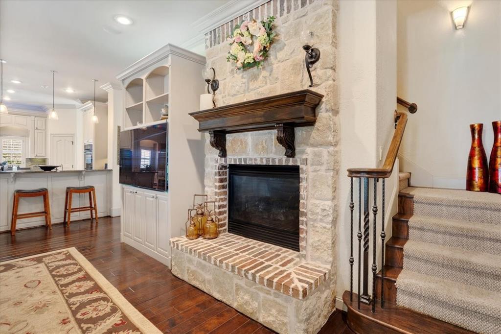 3001 Canyon Creek Drive Sherman, TX 75092 - Photo 8 of 37 a living room with furniture and a fireplace
