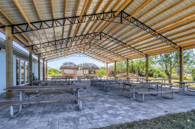 a view of an outdoor space and a lake view