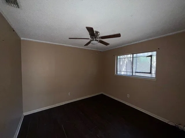 a empty room with a window