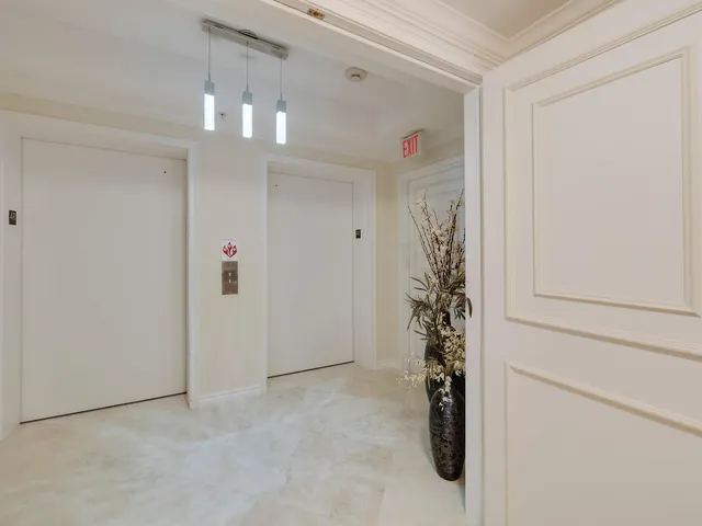 a view of a city skyline from a balcony