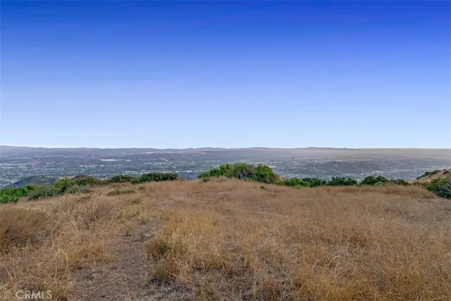 a view of an outdoor space and mountain view