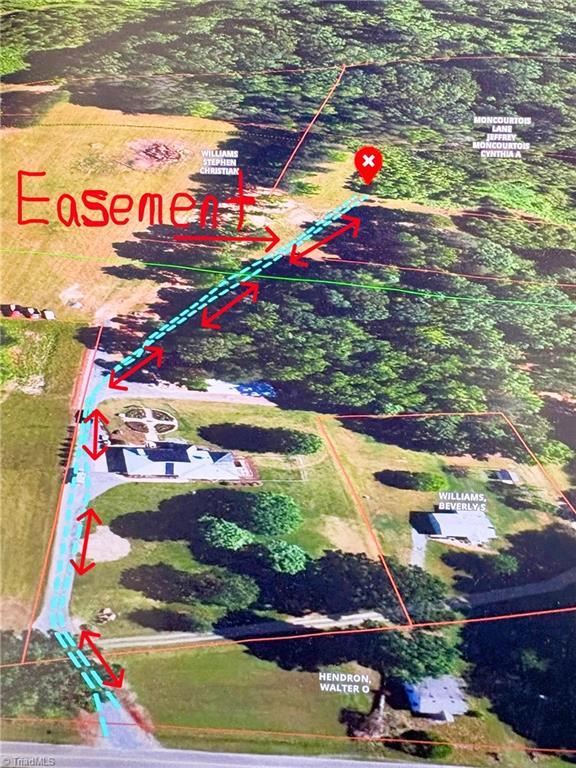 5538 Murphy Road Summerfield, NC 27358 - Photo 5 of 18 Map Showing Access Easement from road to lot