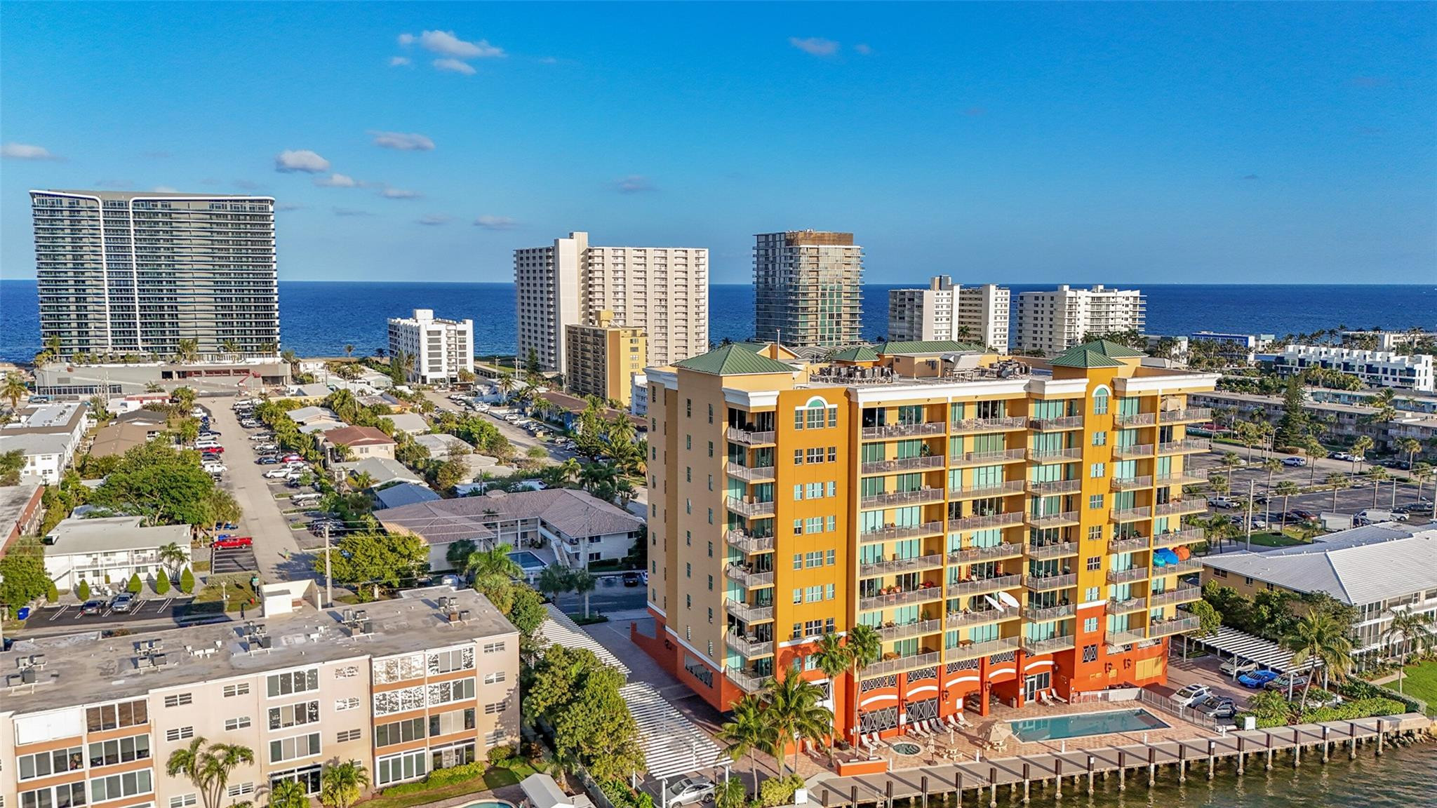 821 North Riverside Drive, Unit PH2 Pompano Beach, FL 33062 - Photo 86 of 95 a view of a city that has tall buildings