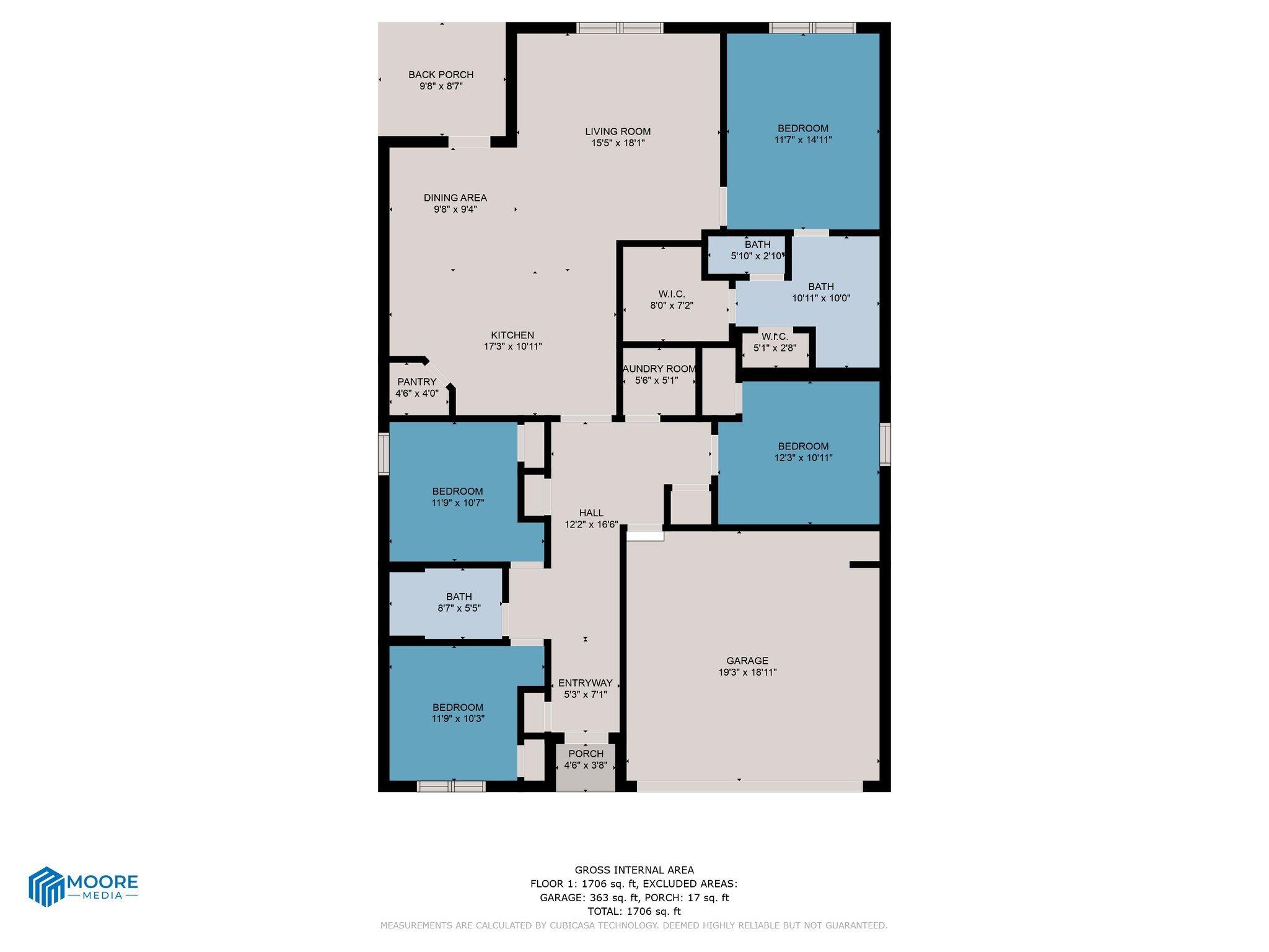 733 Quintana Street Crestview, FL 32539 - Photo 3 of 25 view of the floor plan