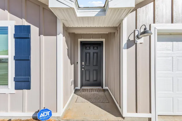 a view of front door of the house