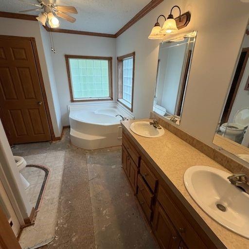 416 Crooks School Road Clinton, PA 15026 - Photo 10 of 27 a bathroom with a granite countertop sink and a mirror