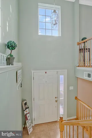 a view of a hallway with entryway