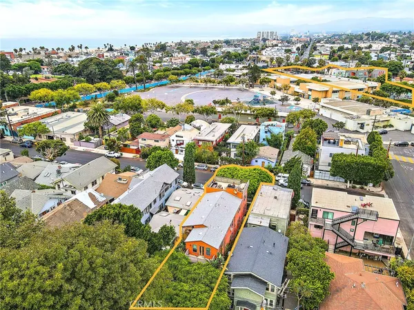 an aerial view of a city