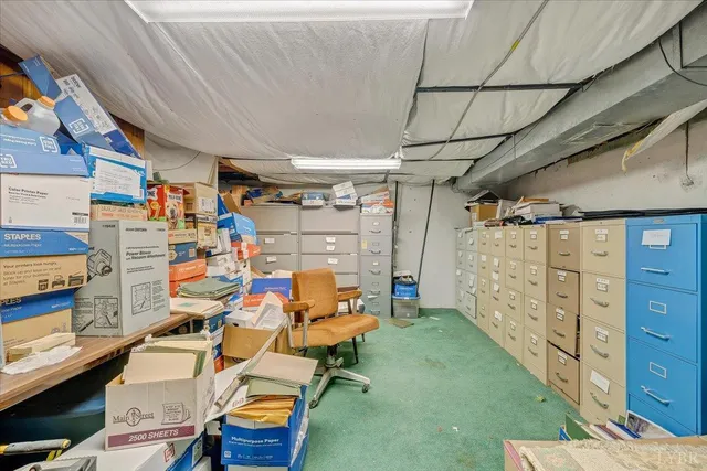 a view of an outdoor space with seating