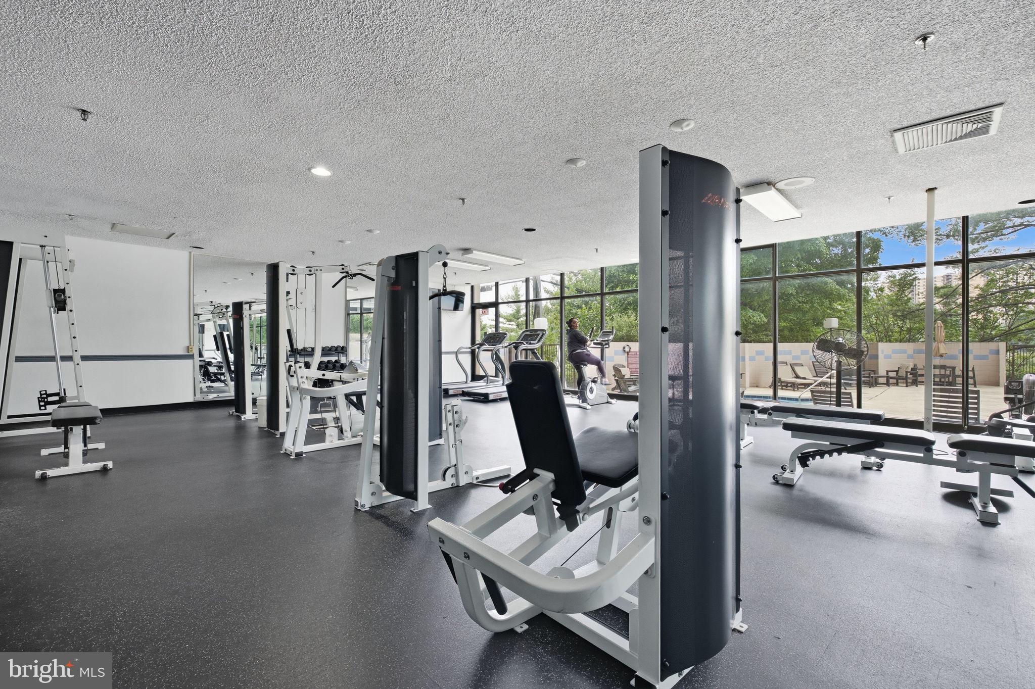 5911 Edsall Road, Unit 1201 Alexandria, VA 22304 - Photo 15 of 19 Modern fitness center with ample space.