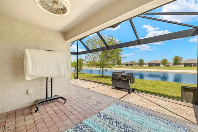 a building outdoor space with seating space