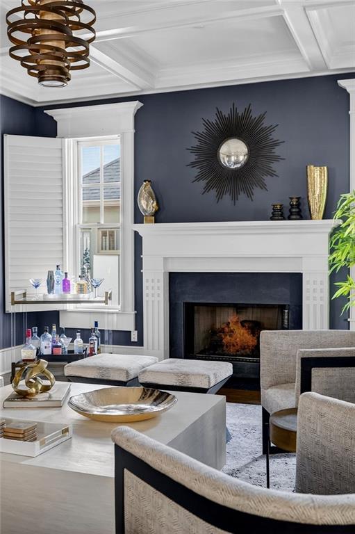 1326 Lanier Boulevard Northeast Atlanta, GA 30306 - Photo 10 of 84 a view of a livingroom with furniture and a fireplace