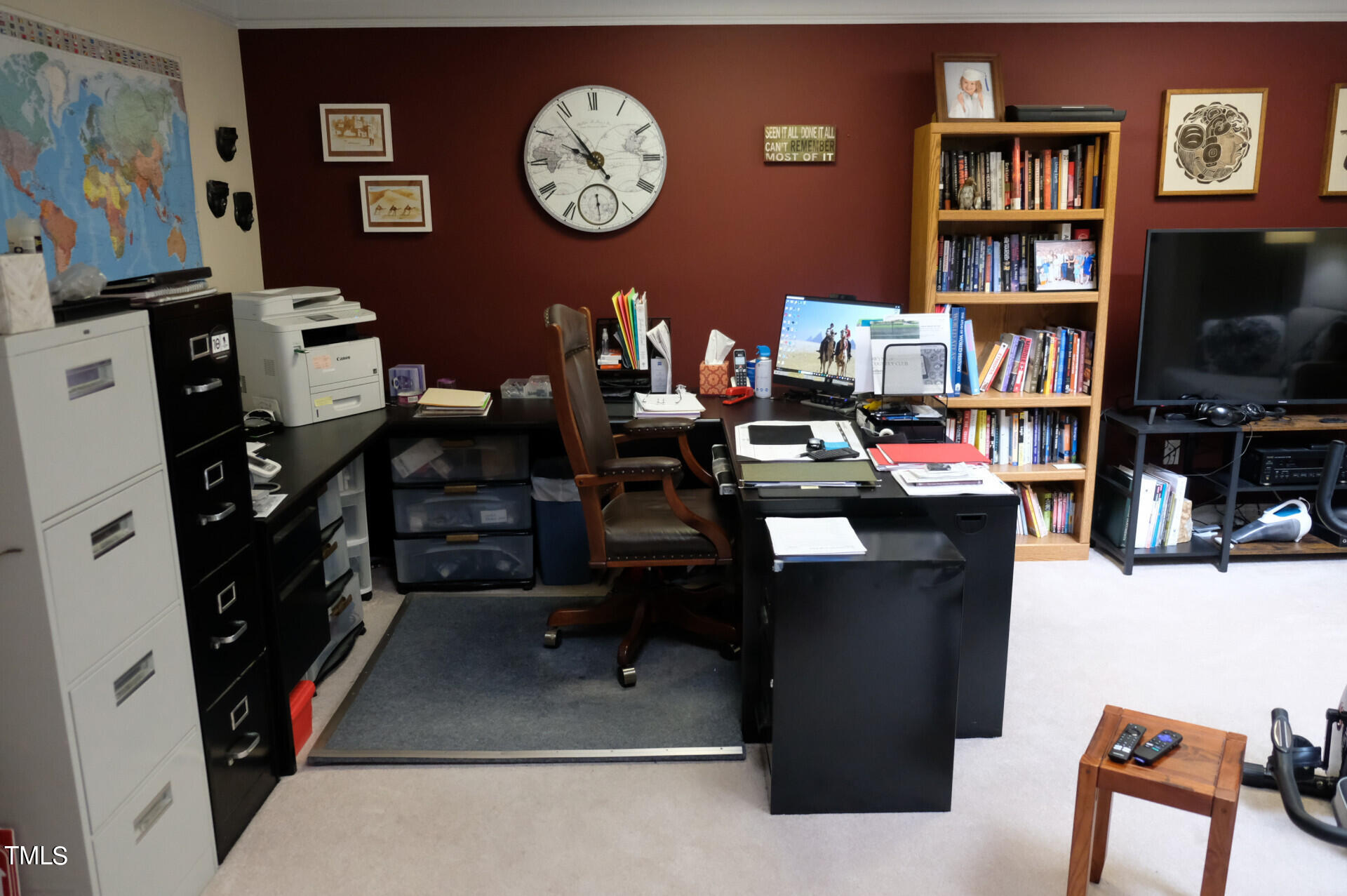 9545 Brookchase Drive Raleigh, NC 27617 - Photo 29 of 46 a view of a workspace with furniture
