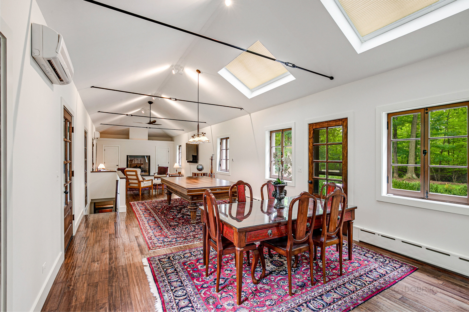 51 South Mayflower Road Lake Forest, IL 60045 - Photo 15 of 85 a view of a dining room with furniture window and wooden floor