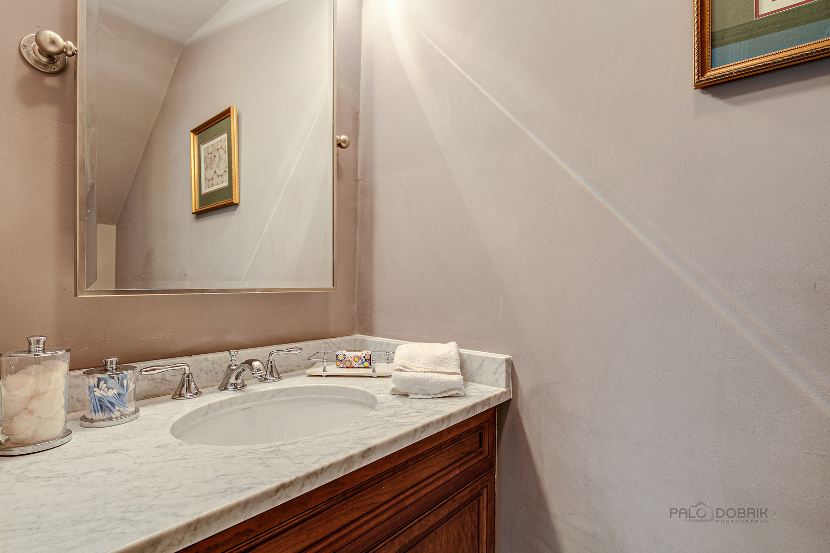 51 South Mayflower Road Lake Forest, IL 60045 - Photo 52 of 85 a bathroom with a granite countertop sink and a mirror