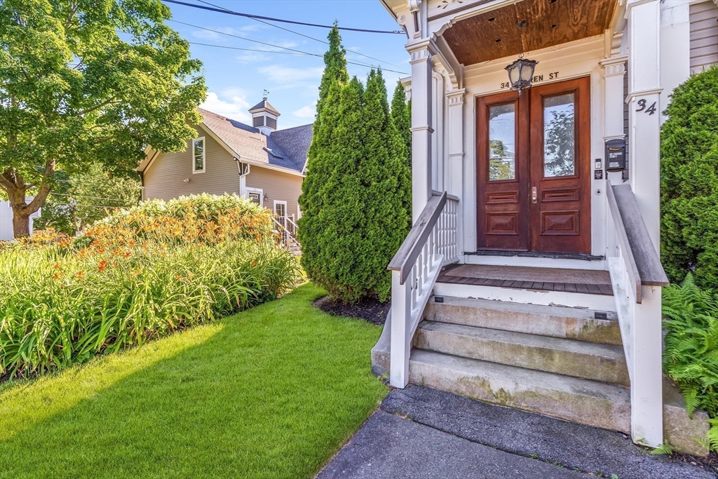 34 Warren Street, Unit 3 Stoneham, MA 02180 - Photo 33 of 34 a view of a house with brick walls