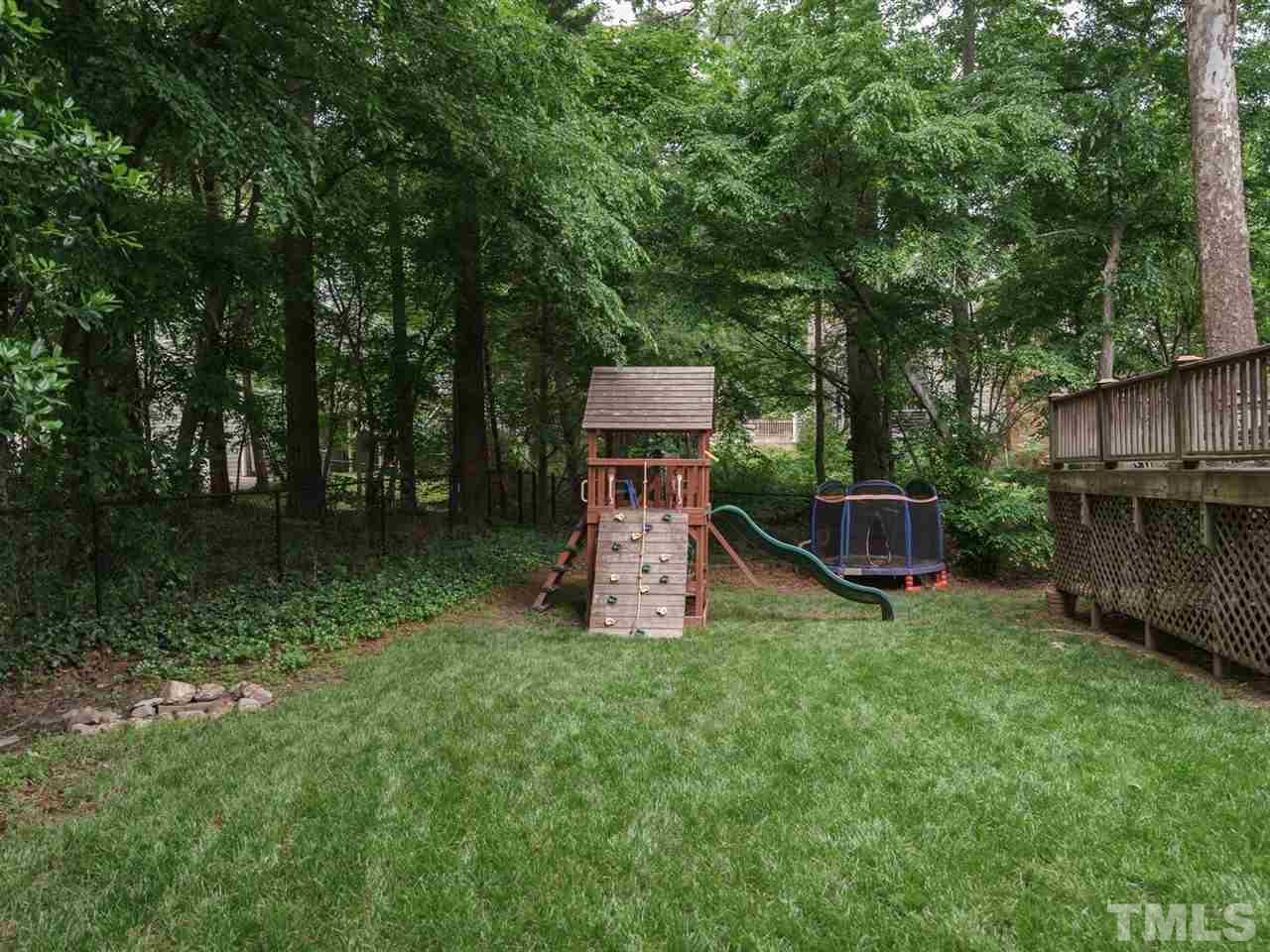 7405 Glendower Road Raleigh, NC 27613 - Photo 23 of 25 a backyard of a house with seating space