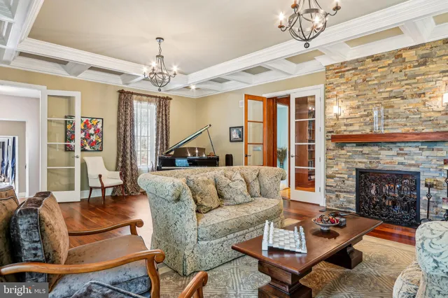 a living room filled with furniture