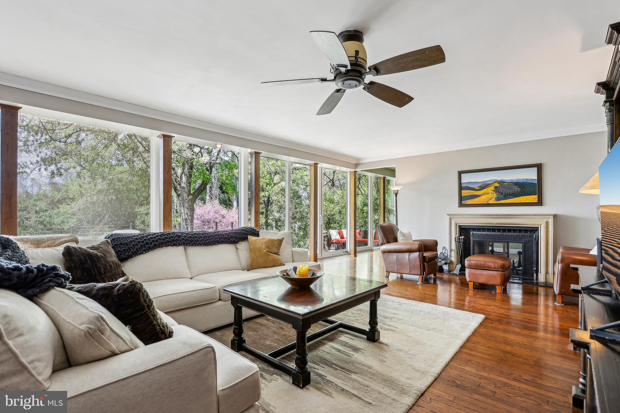 33 Rosedale Road Princeton, NJ 08540 - Photo 26 of 75 a living room with furniture and a floor to ceiling window