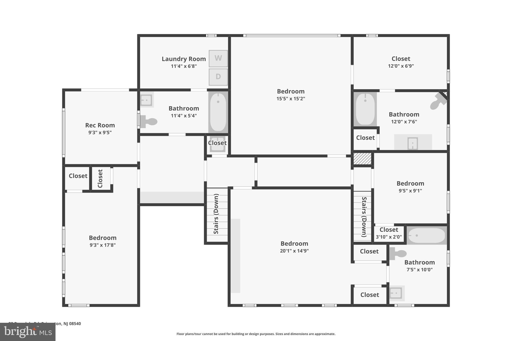 33 Rosedale Road Princeton, NJ 08540 - Photo 75 of 75 Second floor plan