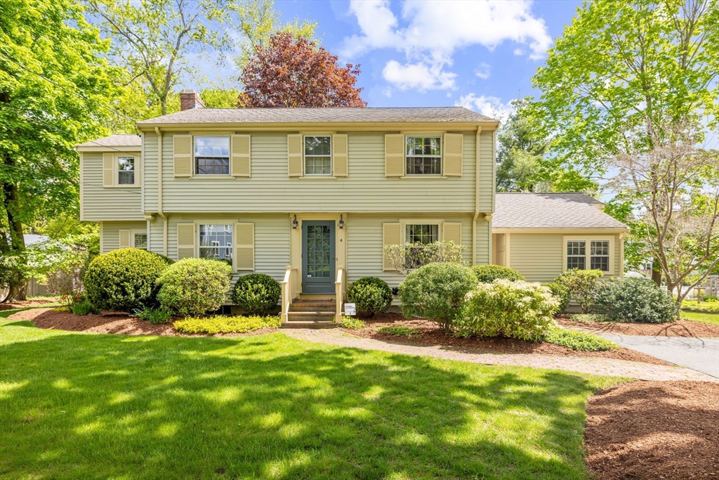 4 Longfellow Road Lexington, MA 02420 - Photo 1 of 37 front view of a house with a yard