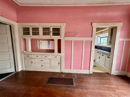 a view of front door of house