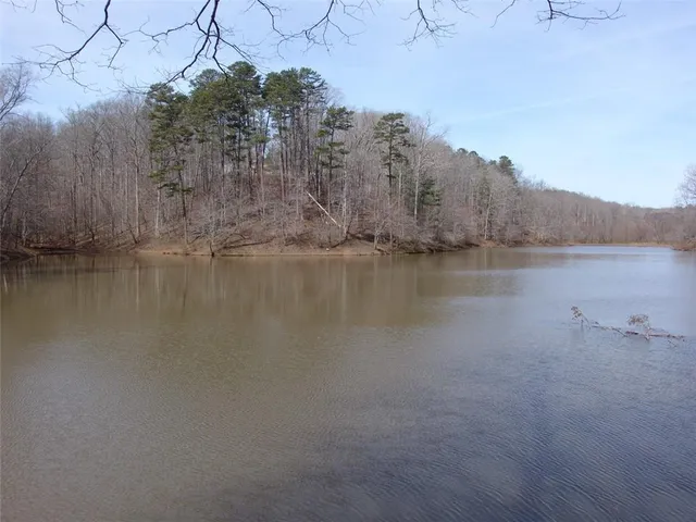 a view of lake with mountain