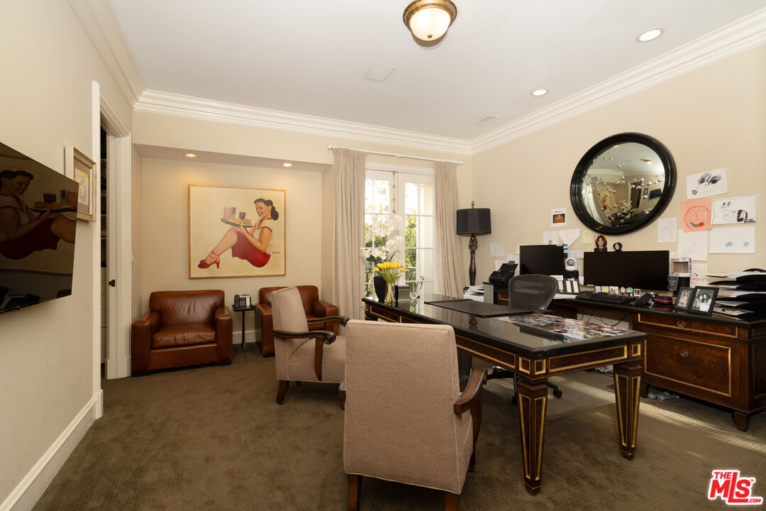 722 North Elm Drive Beverly Hills, CA 90210 - Photo 31 of 51 a work room with furniture and a window