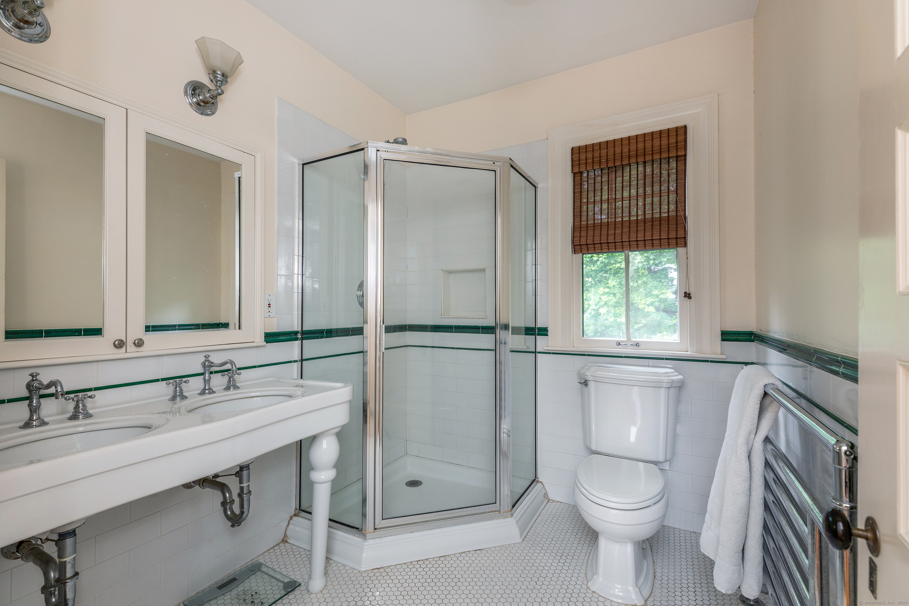 79 Hilltop Road Sharon, CT 06069 - Photo 18 of 31 a bathroom with a granite countertop sink toilet and shower