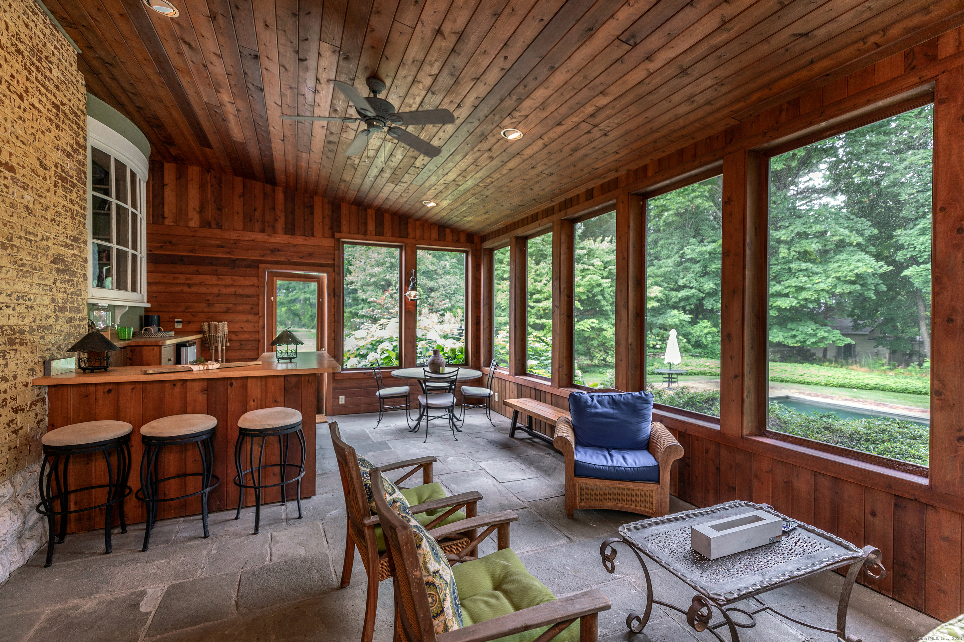 79 Hilltop Road Sharon, CT 06069 - Photo 25 of 31 a dining room with furniture water view and balcony view