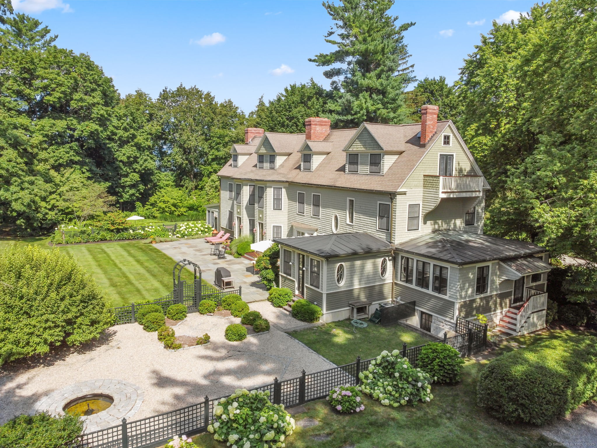 79 Hilltop Road Sharon, CT 06069 - Photo 31 of 31 an aerial view of a house with a garden